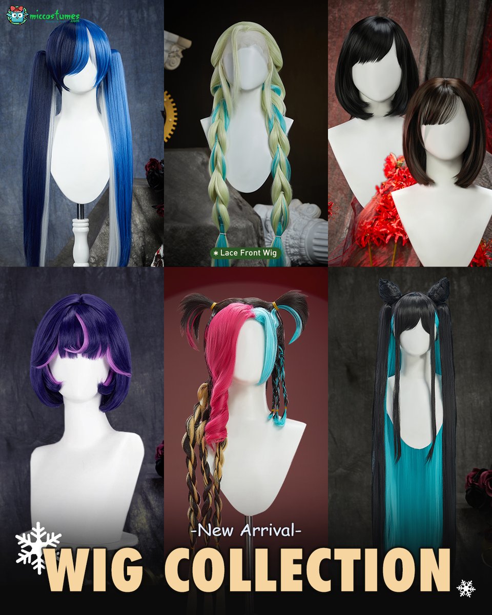 miccostumes's tweet image. Our latest stars have taken the stage: Gunsmith, Starfire, Merida... their signature wigs are now here and on sale! 💇‍♀️✨
But wait, there's more... a fresh wave of lace wigs and wig hats is coming soon!

🛒ow.ly/8Tbu50XG8yT
#miccostumes #cosplaywig #wig #cosplay