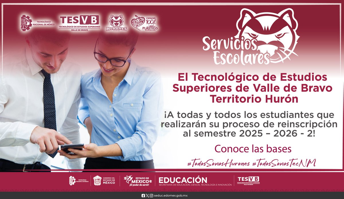 VBravoTecNm's tweet photo. 📷 ¡Bienvenido a Casa, Hurón! Tu siguiente ciclo está por comenzar.

Estamos listos para recibirte con las metas y aprendizajes del nuevo año. ¡Tu futuro sigue construyéndose aquí, en el TESVB!

Revisa el calendario de reinscripción en el siguiente link: https://t.co/ZBCYKGJAID https://t.co/mDD7xau33N