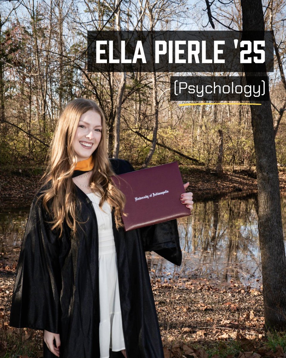 🎓 Meet Ella Pierle ’25, a first-generation psychology major who maximized every opportunity at UIndy. Read about Pierle's UIndy experience on #YOUIndy: bit.ly/48AjDIw

#UIndyGrad | #ClassOf2025