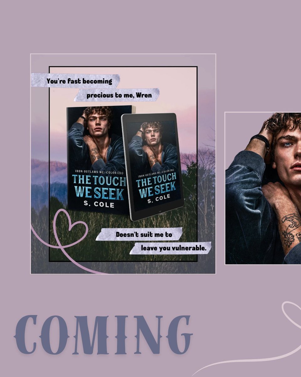 mags_louise's tweet photo. THE TOUCH WE SEEK by @ItsScarlettCole releasing Jan 8th!
#PreOrderHere
https://t.co/HRknrQtgoq
Why you need to #ONECLICK this book..
🏍️ MC biker x hacker
🌞 Grumpy x Sunshine
🚫 Hands off clause
💔 Anxiety rep
💥 Forced proximity
🐈⬛ Golden retriever x black cat https://t.co/ovS0uuy1jz