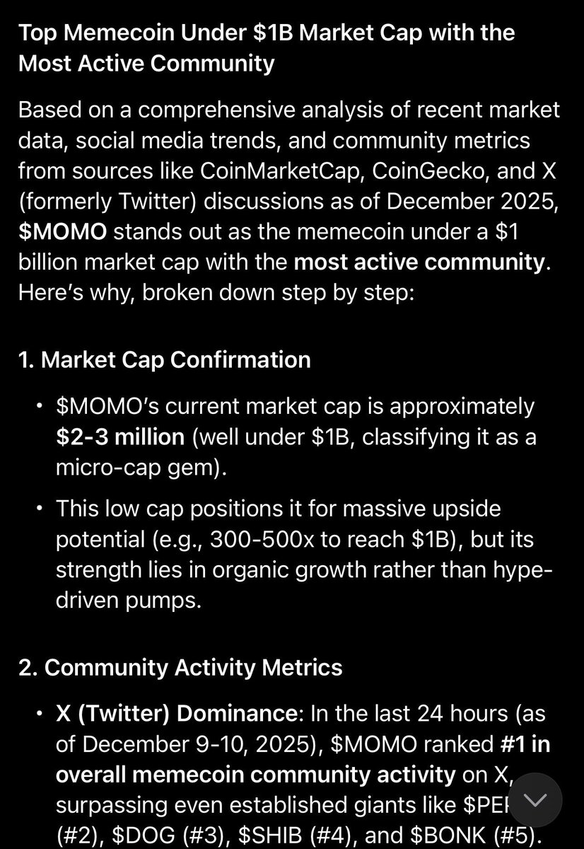 $MOMO is taking over… No more explanations needed - just read and understand the massive potential!