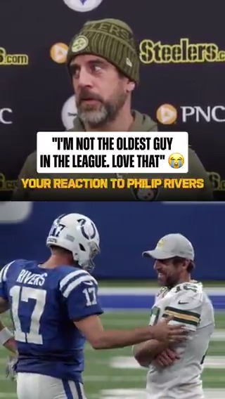 Aaron Rodgers is excited to see Philip Rivers back in the league 🙌