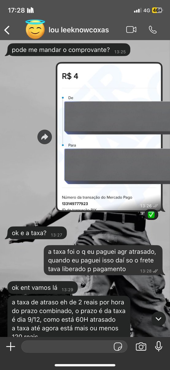 kyuxi_n's tweet photo. hoje eu vi q não tinha pagado a taxa e fui pagar. NOVAMENTE fui no pv da menina pra tirar minhas duvidas e ela me disse q a taxa estava atrasada pq o limite de pagamento era dia 9/12 até 00:00 (se liguem nos horários q é mt importante) além disso disse q eu deveria pagar + https://t.co/d0NVDtf7rz