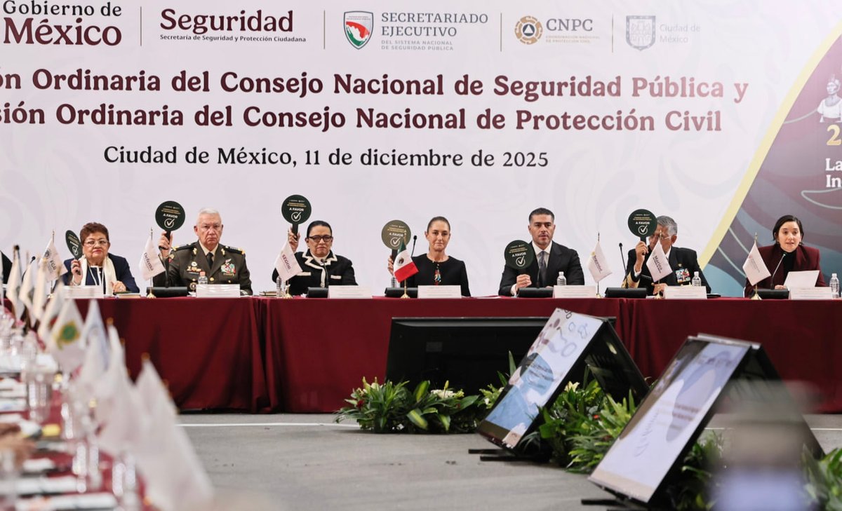 Gabinete de Seguridad de México tweet media