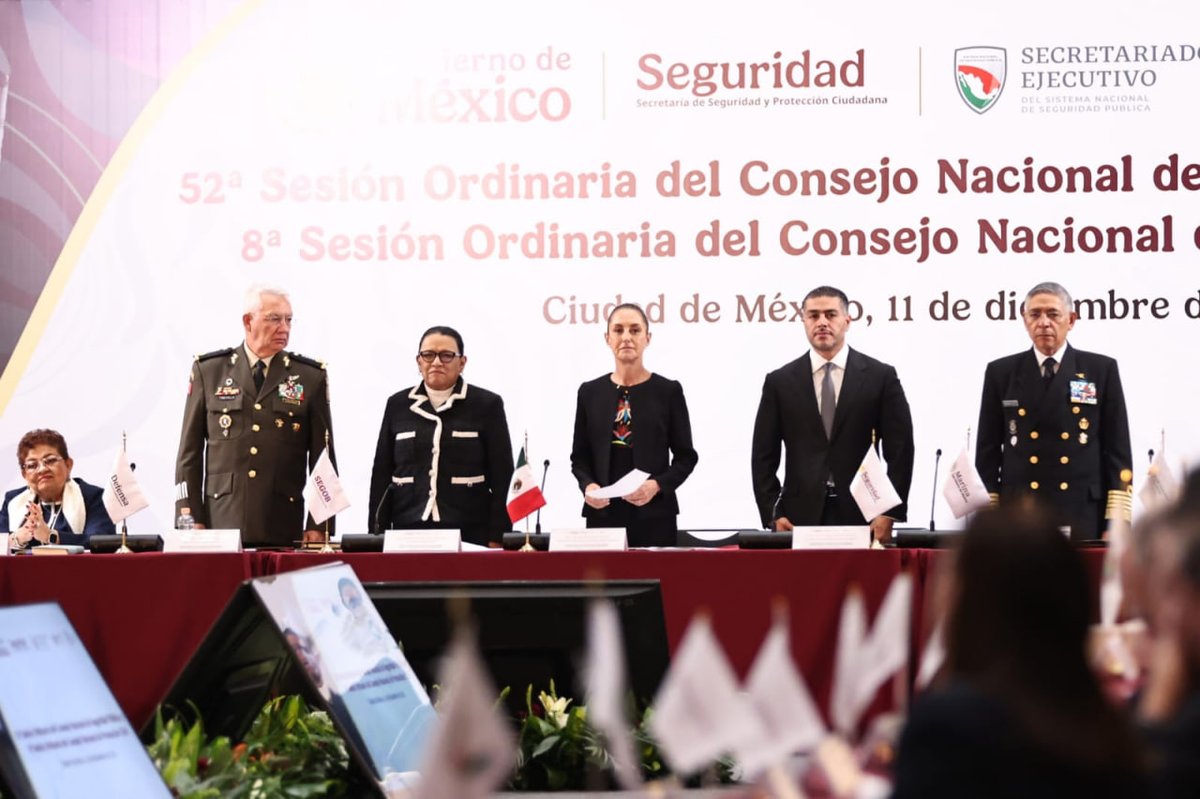 Gabinete de Seguridad de México tweet media