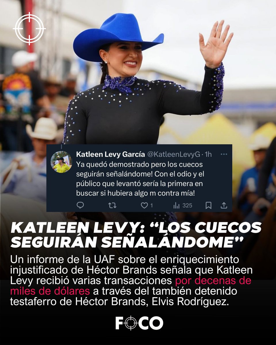 focopanama's tweet image. Katleen Levy: "Los cuecos seguirán señalándome"