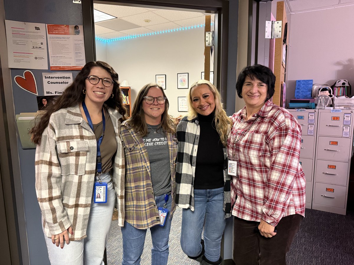 AmieeHimler's tweet photo. From starting the week in Flannel to “Ugly” Christmas Sweaters today, our @ljhpatriots staff is smiling ear to ear during our December to Remember celebrations! Tomorrow is twin day! @ChrisGibsonEdS #PatriotPride #RISDdreambig https://t.co/EZv7M2vLhu