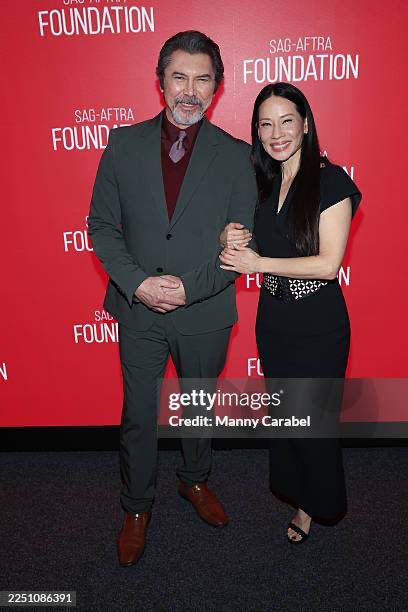 LouDPhillips's tweet photo. Honored to moderate the career retrospective for the amazing Lucy Liu. We covered sooo much ground from Ally McBeal &amp; Charlie’s Angels to her brilliant turn in her latest, Rosemead. Talked also about her vital work with ⁦@UNICEF⁩ ⁦@sagaftraFOUND⁩ ⁦@LucyLiu⁩ https://t.co/nG99lkZVe5