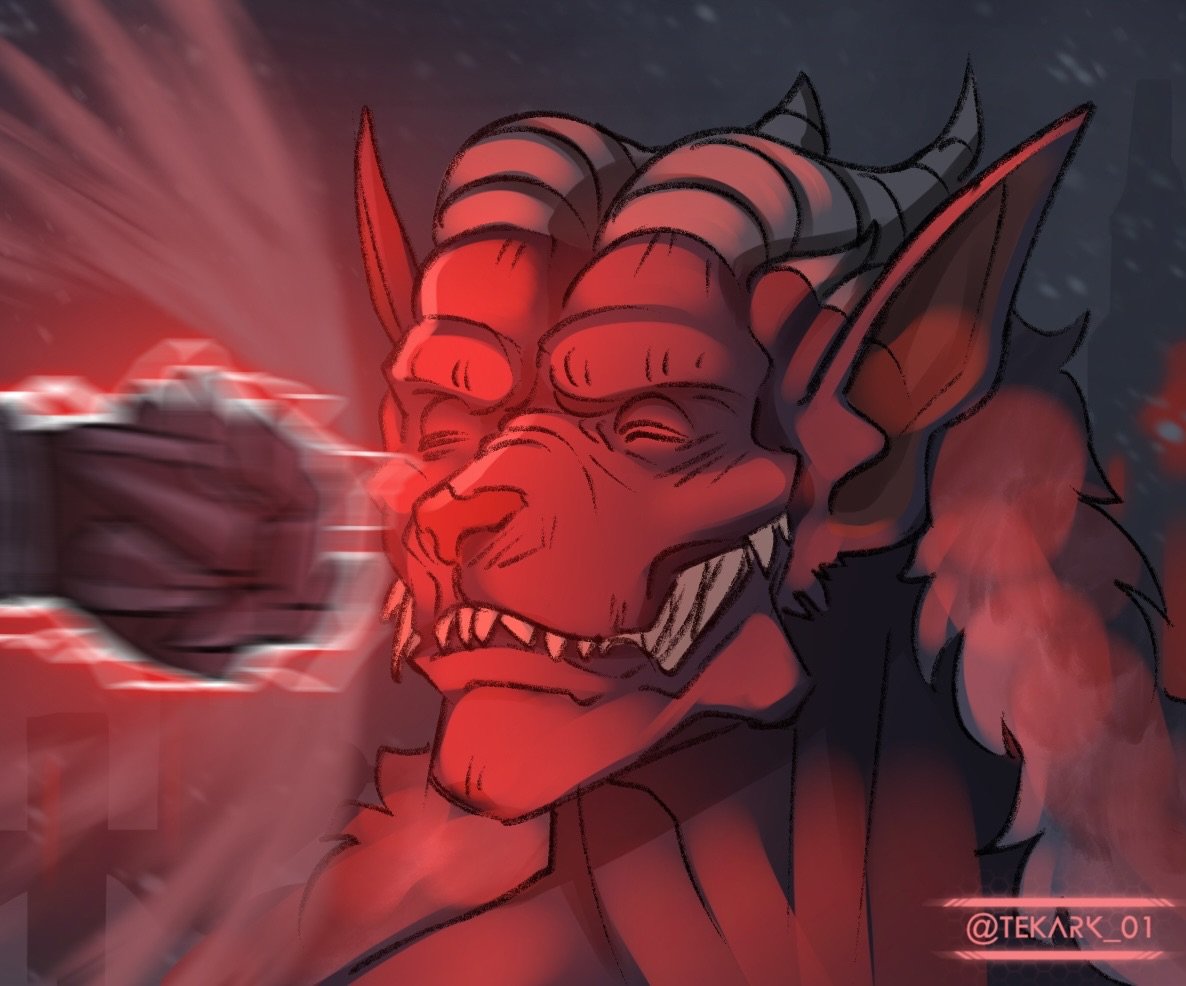 Please enjoy this extra, which was requested as a sequel to the drawing as I streamed it to my friends. The fucked up and evil vampire is accepting his fate (His name is Bartholomew)