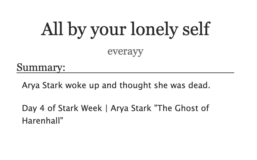 everayy's tweet photo. arya stark dreamt she was a ghost for #starkweek #asoiaf โ https://t.co/EmwHhC0rRq https://t.co/CCgQIEWQ2C