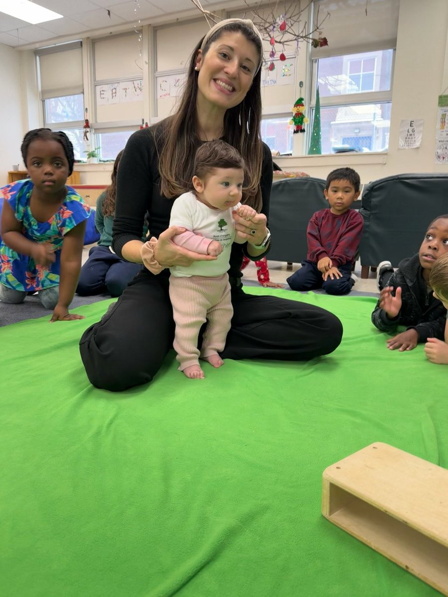 CorpusOCSB's tweet photo. What a day for Kinders. First, a visit and show from Paddy, then Mrs. Landry brought baby Lucie for their Roots of Empathy session, followed by Es dad performing for the whole school after our concert rehearsal. So. Much. Fun! 👏🏻🎶🎄❤️#ocsb #ocsbBeCommunity #CorpusProud https://t.co/rGUqajZngS