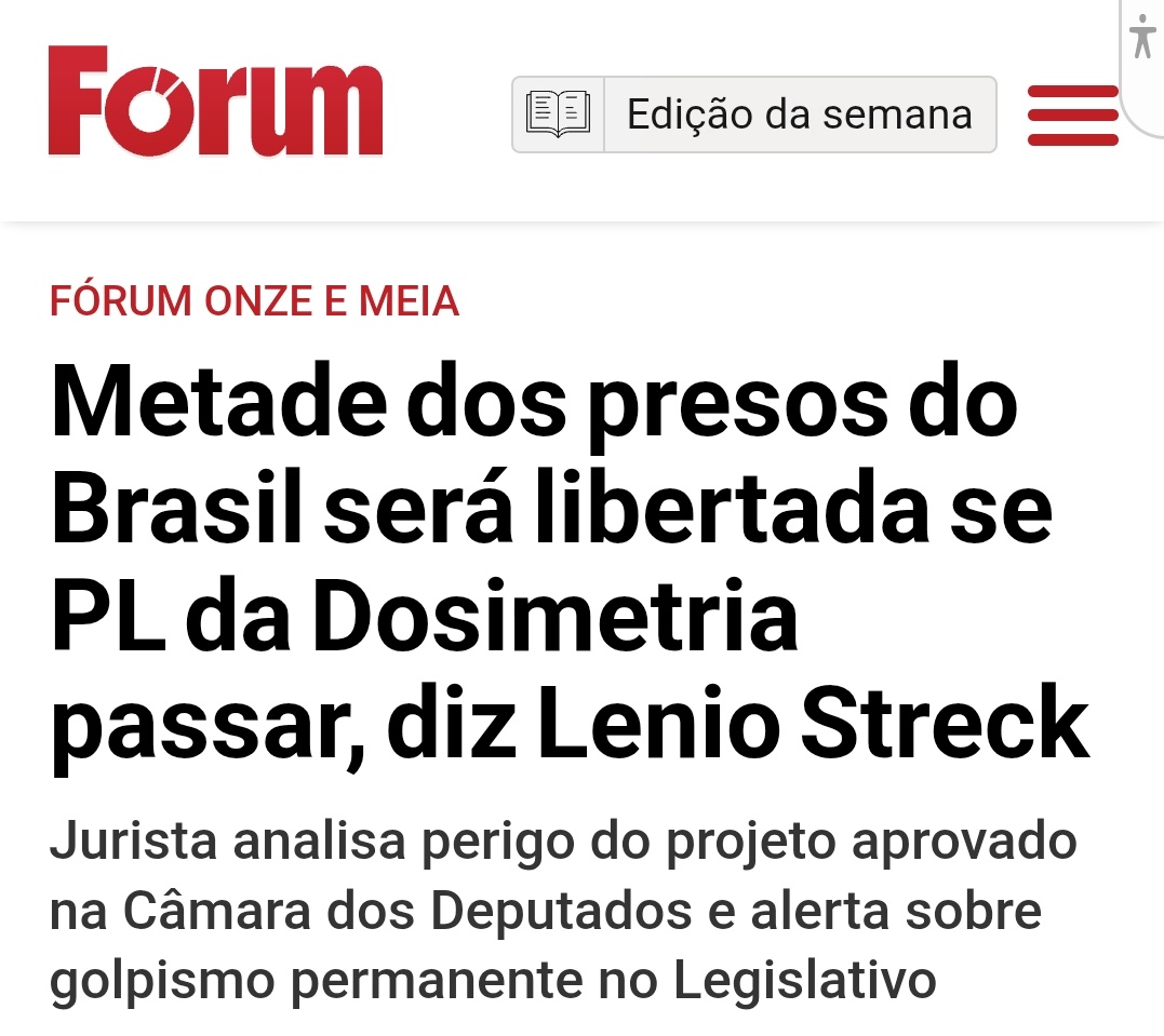 🚨 ATENÇÃO, BRASIL!
É isso mesmo que os eleitores da direita querem? Escancarar a porta das cadeias, soltar criminosos em massa, tudo para salvar um único condenado chamado Bolsonaro?

Vão colocar metade dos presos nas ruas só para garantir a impunidade do “mito”?
Isso não é