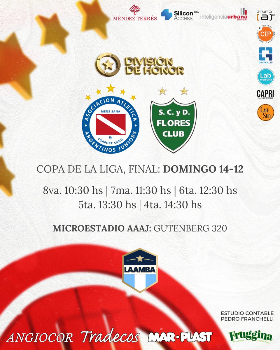 FutsalAAAJ's tweet image. #AAAJ 🏆 ¡A LA FINAL DE LA COPA DE LA LIGA!

¡#ElSemilleroDelMundo 🌎 termina el año en @LAAMBAOK con la posibilidad de jugar una final! 🙌

🔝 Argentinos quedó como líder del grupo B y ahora la tira completa enfrentará a Flores Club, el puntero del grupo A.

#VamosBicho 🐞