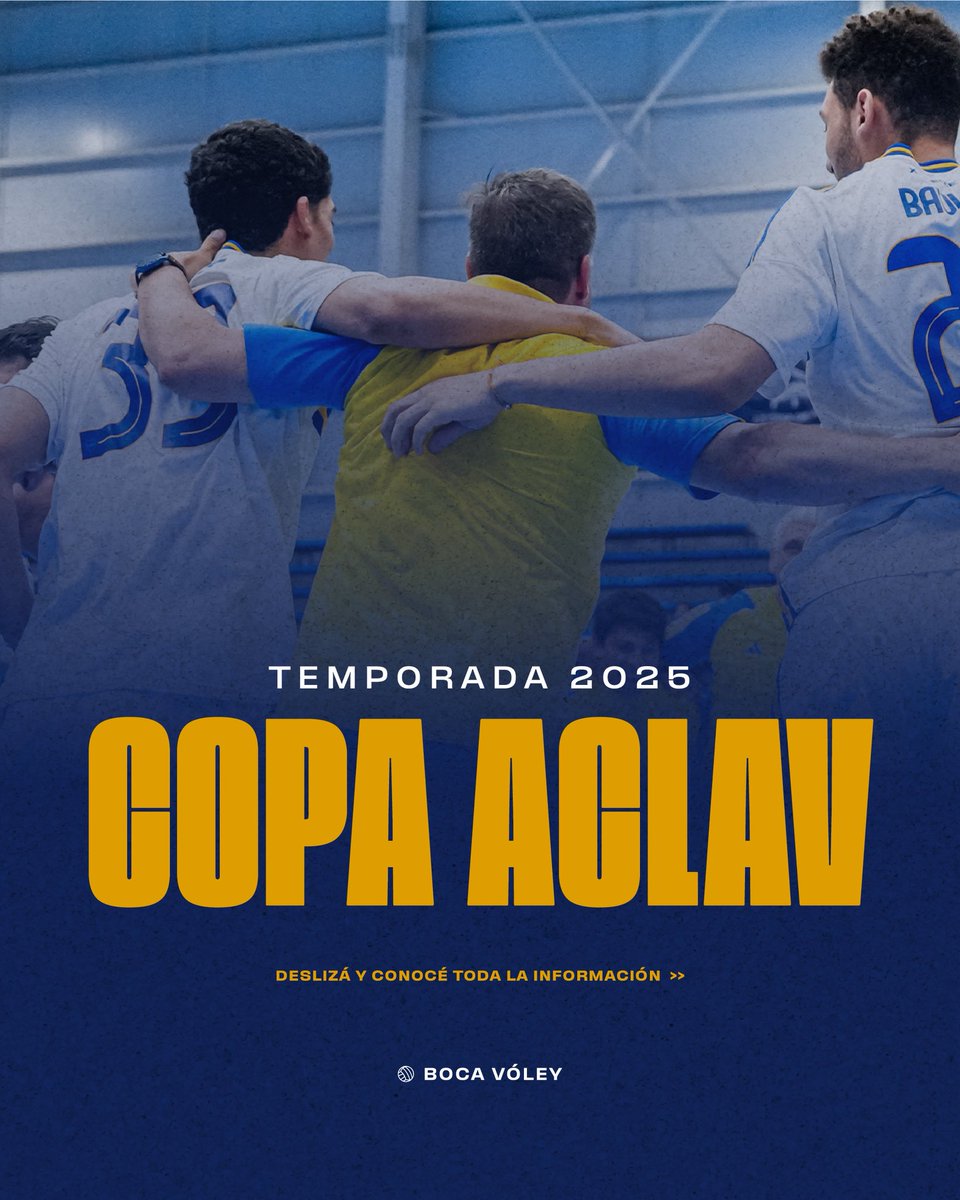 BocaVoley's tweet image. 🔥Fixture confirmado

Se viene lo último del año, este fin de semana se viene la #CopaACLAV 2025 y ya están las zonas y los partidos definidos.

🗓️Del 12 al 17 de diciembre
🏟️ Gorki Grana (Castelar).
📺 En vivo por Fox Sports &amp;amp; Youtube Vóley ACLAV.

#DaleBoca 🔵🟡🔵