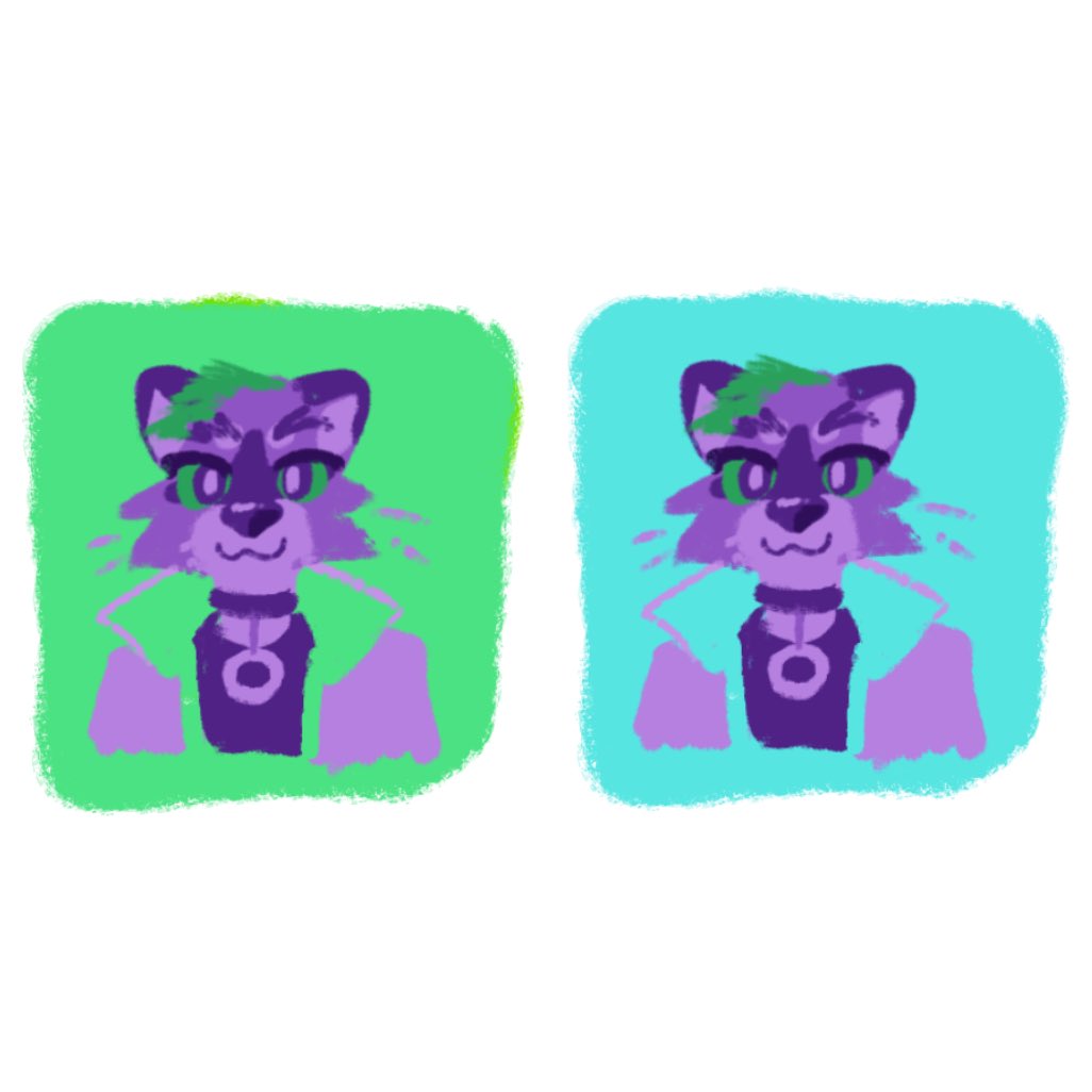 Jugo_Rou's tweet image. I made this doodles for color testing and I think they look really cute