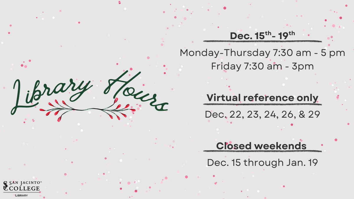 San Jac Libraries tweet media