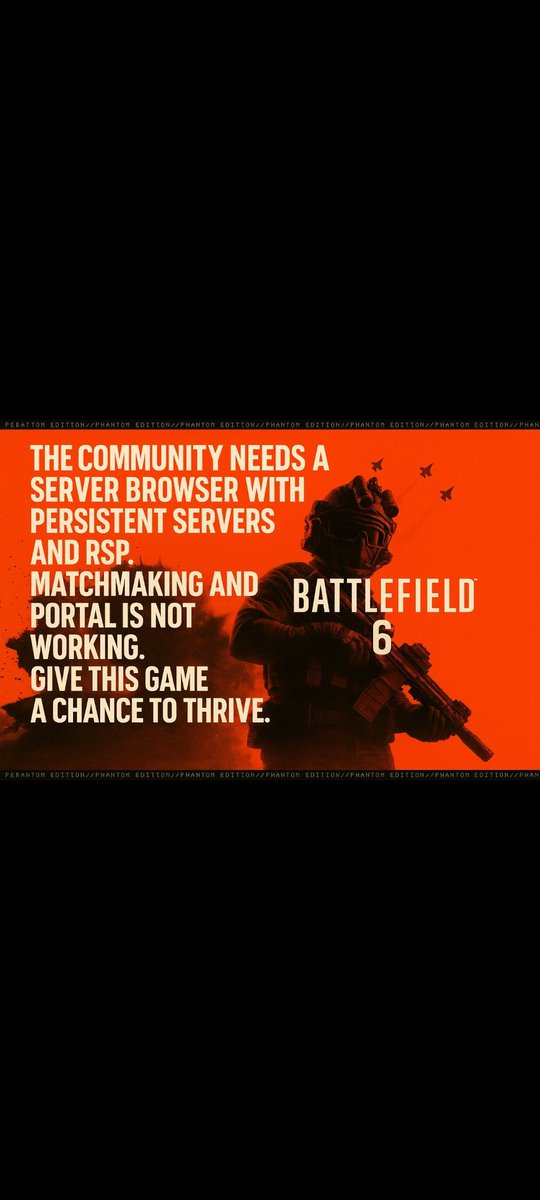 JavsBar29's tweet photo. @BattlefieldComm PLEASE DICE LISTEN US!!!!!! , THE GAME NEED THIS!!! https://t.co/vtXWTuGc94