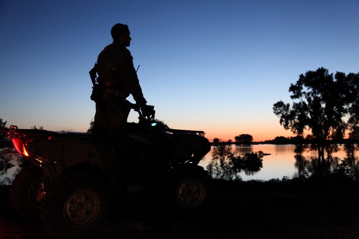 CBP's tweet photo. Every day, every night, we're:

Securing the border.
Protecting the people.
Fulfilling the mission.

Can't stop and won't stop. https://t.co/hTyZMrNr8A