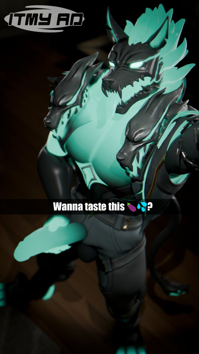 Itmy_AD's tweet photo. I wonder how will it taste🤔
Cerberus model made by: @lPickleJuicel 
#furry #furryartwork #yiff #nsfw #Fortnite https://t.co/NCvwHg9Gww