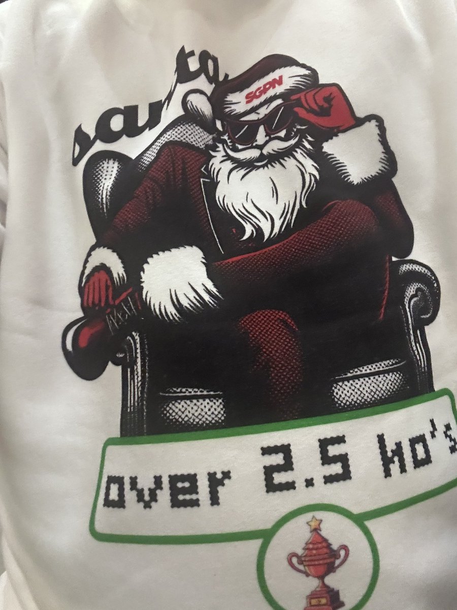 Using 5 plays from <a href="/TCEonSGPN/">The College Experience</a> while taking the kids to see Santa rocking the new shirt.