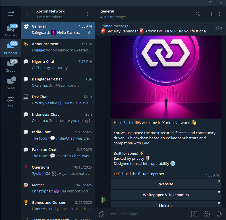 Sachiya_01's tweet photo. @ixirpad @Xorion_Network Appreciate the generous $XOR giveaway! The IDO is going to be a game-changer. Looking forward to $XOR's huge success! β¨#Airdrop #IDO #XORION #IxirPad @HareenGaikward @YureniJesika @dewa_traca https://t.co/EOOFJQY9l6