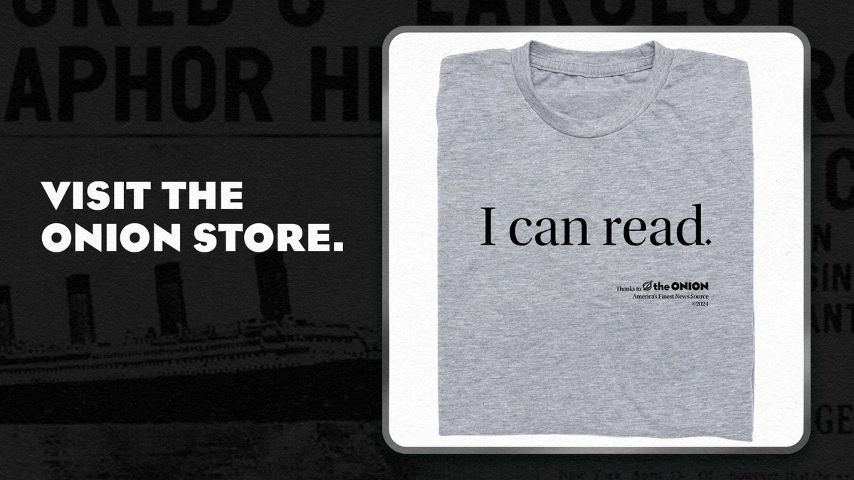 Show everyone you are smart despite your current salary.
store.theonion.com/products/i-can…
