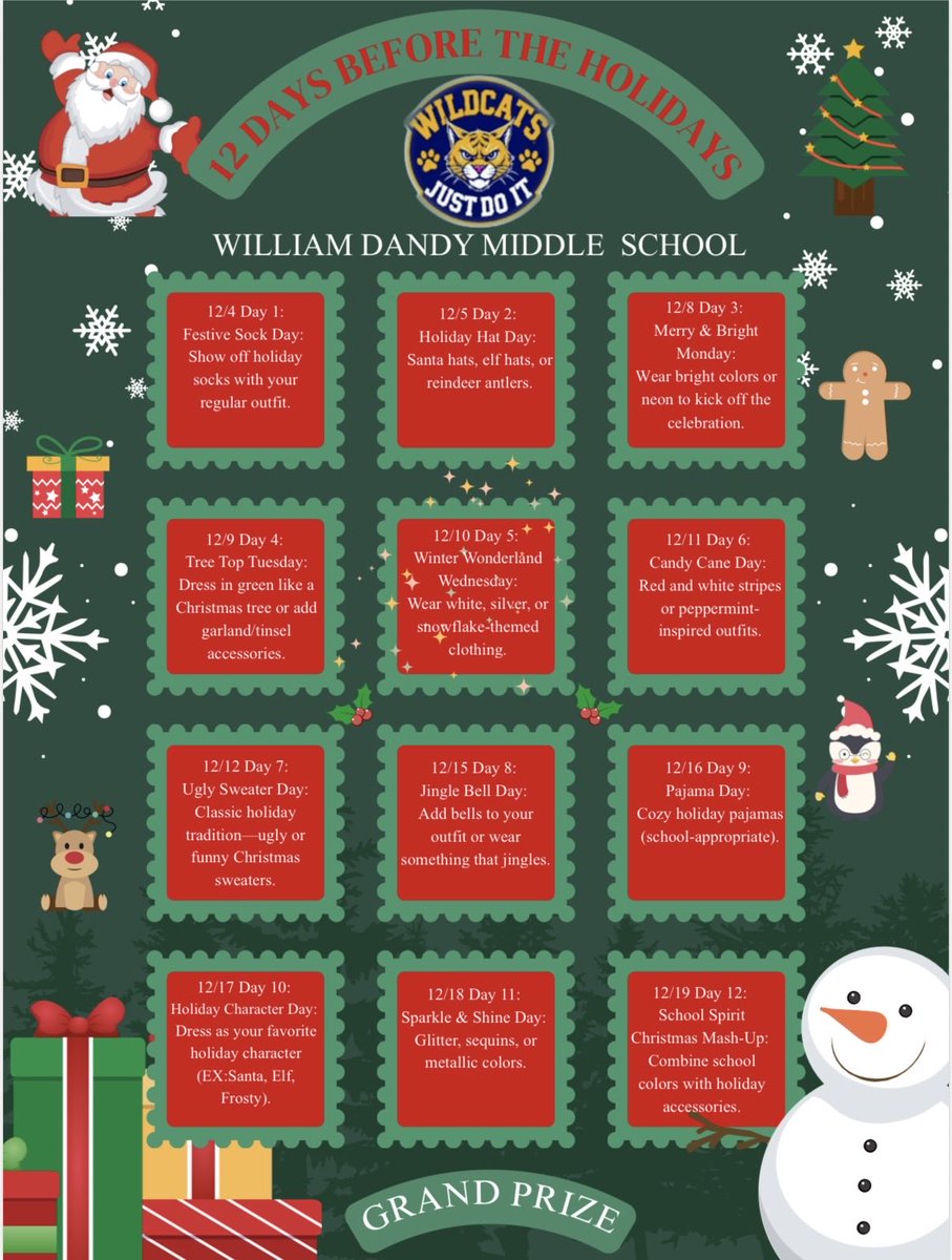 MHaywood_ISMath's tweet image. Going through our Wildcat 12 Days before the Winter Holiday and today’s Candy Cane theme brought out the Twin in me and AP Tomlinson!!! 😃😇 
We’re Twinning at William Dandy Middle School, with a silent T!!! 🤗 #Winning #Abound #transformationalleaders