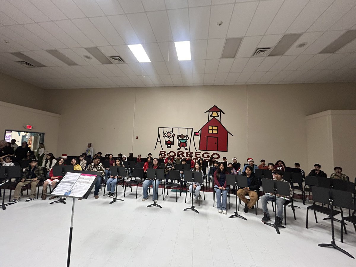 MsMontanoMusic's tweet photo. My 6th holiday concert is in the books! Always thankful for everyone that helps get everything done! I didn’t get videos of the kids BUT they did AMAZING! #MusicTeacherTired #SanEliMusic #ReadyForBreak https://t.co/dgwG85CKQX