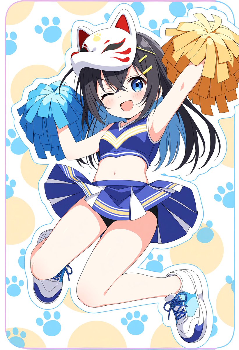 金曜日も頑張っていこ～…！ #金曜日のチアガール #DaysAI #AIイラスト