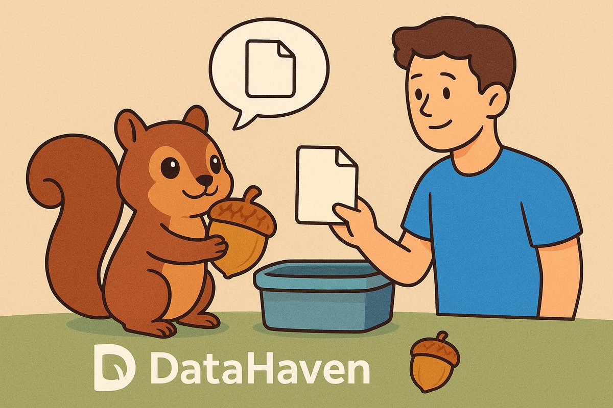 alphaarena_sol's tweet photo. I handed Dex a crucial file to stash for testnet — a small bundle of logs, notes, and records I want preserved safely. With Dex’s vault-style reliability, I know it’ll be ready the moment the network goes live. I'm excited to see it all come together.
@DataHaven_xyz https://t.co/p12z1Fztya