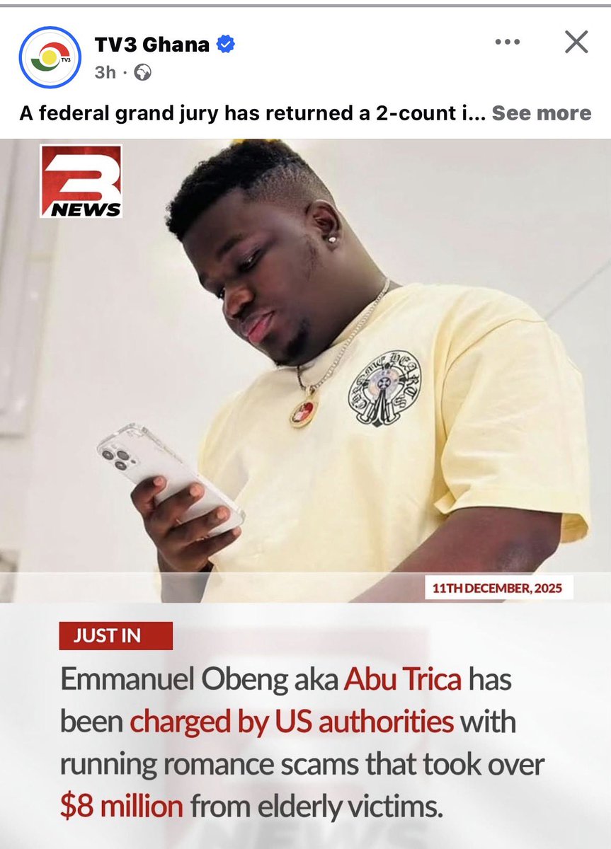 arhmed7's tweet photo. @JoyPrimeTV Tv3 said his name is Emmanuel obeng and you are also saying Frederick kumi so which is which among the two https://t.co/2NHnZkS6qe