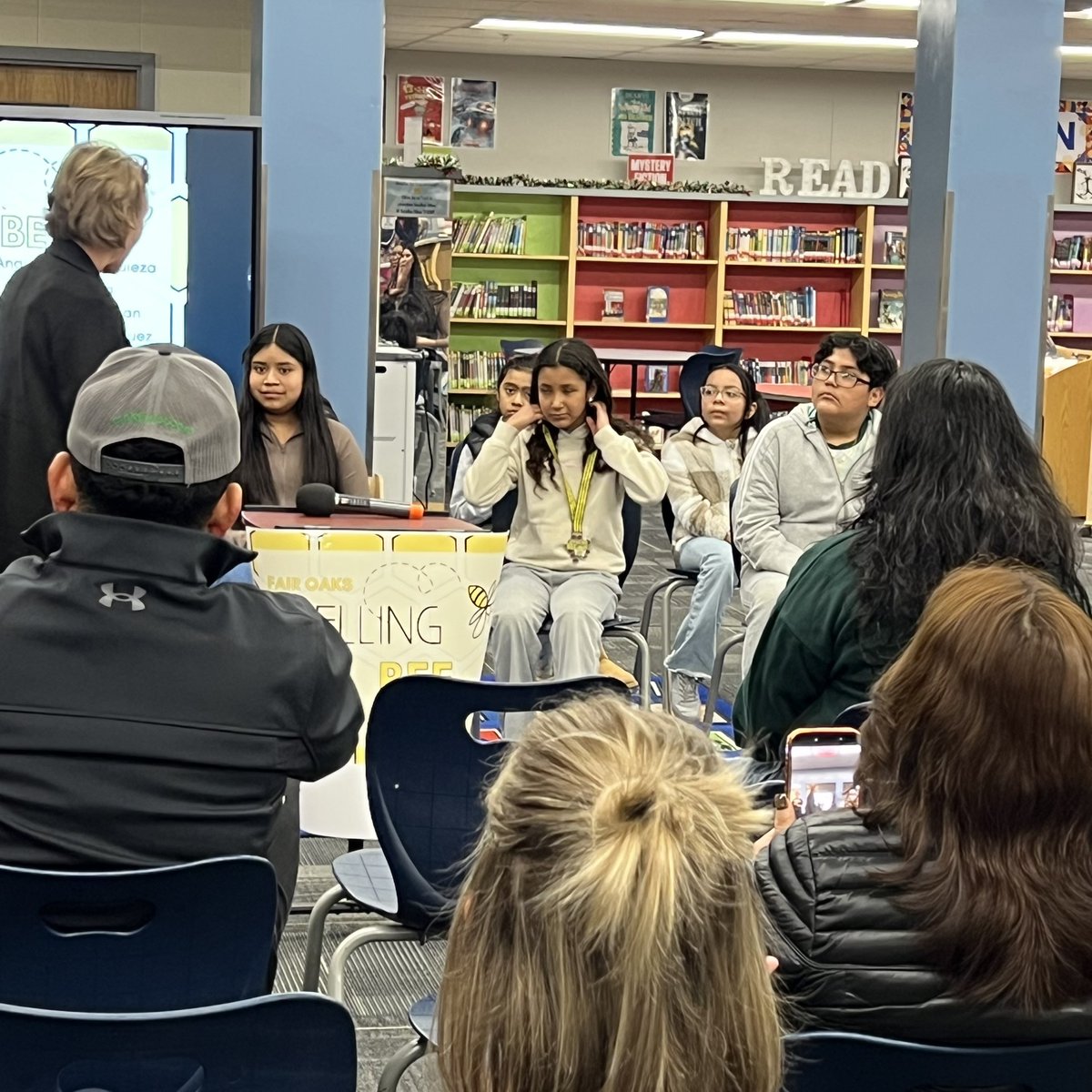 FairOaksEagles's tweet photo. Congratulations to all our spelling bee contestants and to our winner Danna who won with the word suspicious! So proud of all of you! https://t.co/yrUZbTJmQs