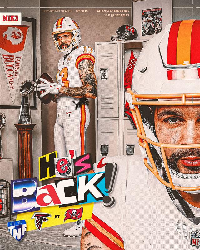MikeEvansFamil1's tweet photo. Let's try this again: MIKE EVANS IS BACK ‼️ https://t.co/V7XJhmw2Qd