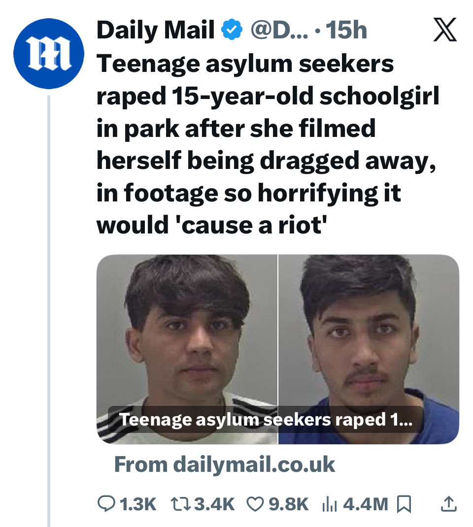 thewindsoftruth's tweet image. I could go on with what I find ‘unacceptable’, but you already know this don’t you. 
I’ll be here, waiting to hear you condemn these rapes on girls and women by illegal migrants.