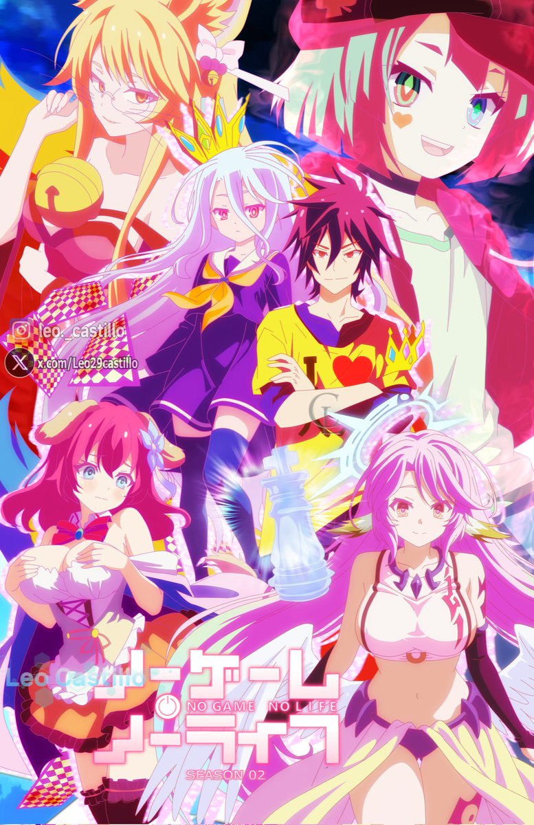 2026年に予定されている『ノーゲーム・ノーライフ』第2期のポスターが流出した。

#anime #season02 #Japon #madhouse
