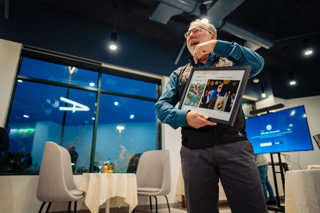 sonomabio's tweet photo. Last week, we enjoyed gathering for our Nobel Night celebration as we sent-off our very own Fred Ramsdell and co-laureate Mary Brunkow to Stockholm to formally accept their Nobel Prize in Physiology and Medicine. It was a joyous night honoring this once-in-a-lifetime achievement! https://t.co/jz8bFA6Po4