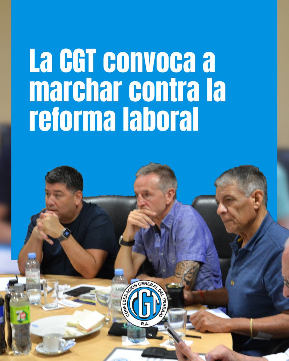 cgtoficialok's tweet image. ⚪🔵 MARCHAMOS CONTRA LA REFORMA LABORAL

Convocamos a movilizar el 18 de diciembre en rechazo a la reforma laboral que impulsa el Gobierno, un proyecto que pretende arrasar con derechos históricos y golpear al movimiento obrero organizado.