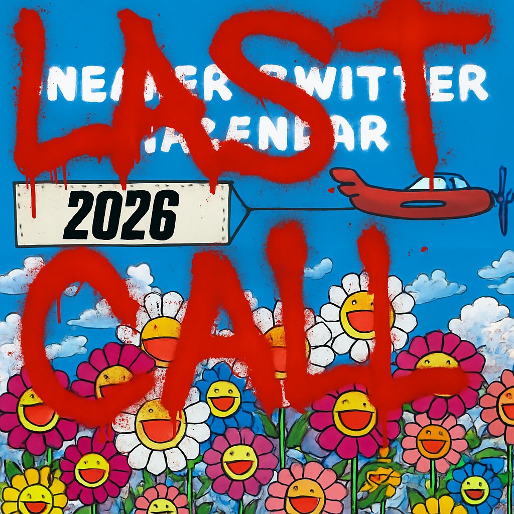 🚨LAST CALLLLLLLLLLLL 🚨
Sneaker Twitter Calendar submissions close in 2 hours!!

Enter at my pinned tweet 👟🔥
Drop your BEST on foot pics
No limit on entries

RT + tag a sneakerhead that takes dope shots so they don't miss it🗓️📸