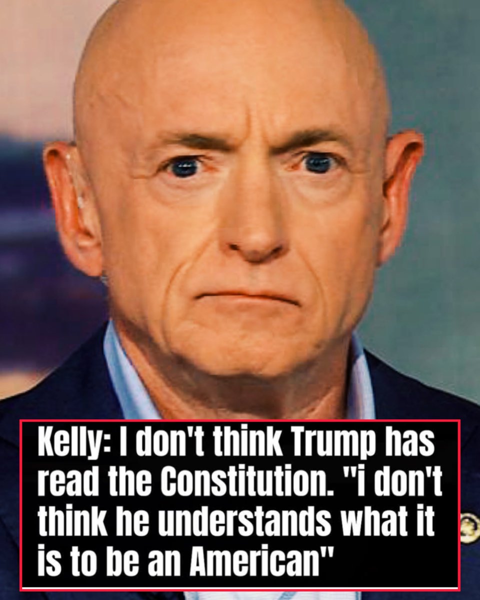 w_terrence's tweet image. Mark Kelly wants Trump out of office and he said 

"I don't think Trump has read the Constitution. " I don't think he understands what it is to be an American"

This dude is a clown