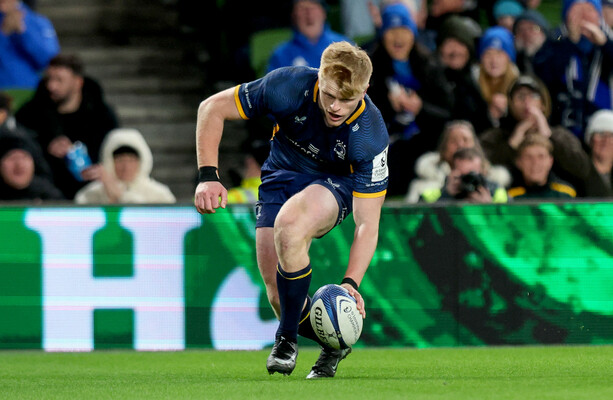 SofiaMooney's tweet photo. Tommy O'Brien shines for Leinster with a magic try against Harlequins and reflects on handling pressure better as his Ireland career flourishes.  https://t.co/bsHFrZgOWb https://t.co/zbsmXEUkJe