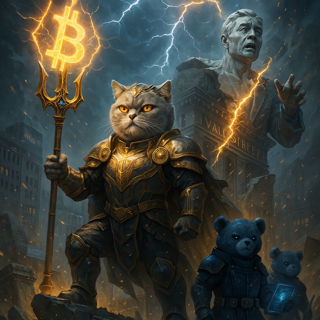 blueybear5150's tweet photo. 🚨 BREAKING:
THE KING OF WALL STREET JUST BENT THE KNEE.

Jamie Dimon — the man who spent a decade calling Bitcoin a fraud —
just went live and admitted the one thing they never wanted the public to hear:

“We move trillions of dollars a day on blockchain.
It’s real. It’s faster. It’s cheaper.”

Read that again.
The loudest hater just validated the entire system.

And while he was attacking crypto in public,
JPMorgan was quietly building the machinery that will run the next century:
•Stablecoin rails deployed on Base
•Real-world assets flowing on-chain
•Institutional settlement in seconds
•Internal research treating BTC & ETH as collateral-grade assets

This isn’t bullish.
This is checkmate.

The same empire that tried to kill crypto
is now using it to move trillions with frictionless precision.

Jamie Dimon didn’t join the revolution.
He realized he had no choice.

The banks didn’t miss crypto —
they rebuilt it in their image.

The flip is done.
The rails are live.
The new financial system has already launched.

And the old guard just admitted defeat.