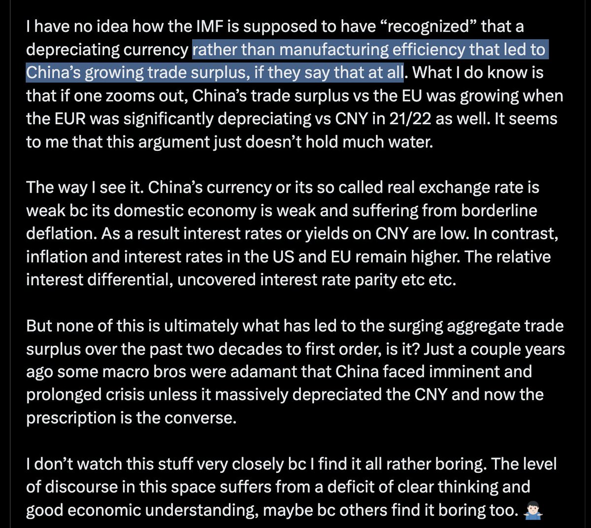 경제학자들이 이해하기 어려운 점은 마치 아무렇게나 막말을 퍼뜨리는 사람들처럼 물리적 제약을 완전히 무시한다는 것입니다. 예를 들어, "미국이 GDP의 10조 달러를 국방비로 전환하면 중국은 끝장날 것이다."라고 주장