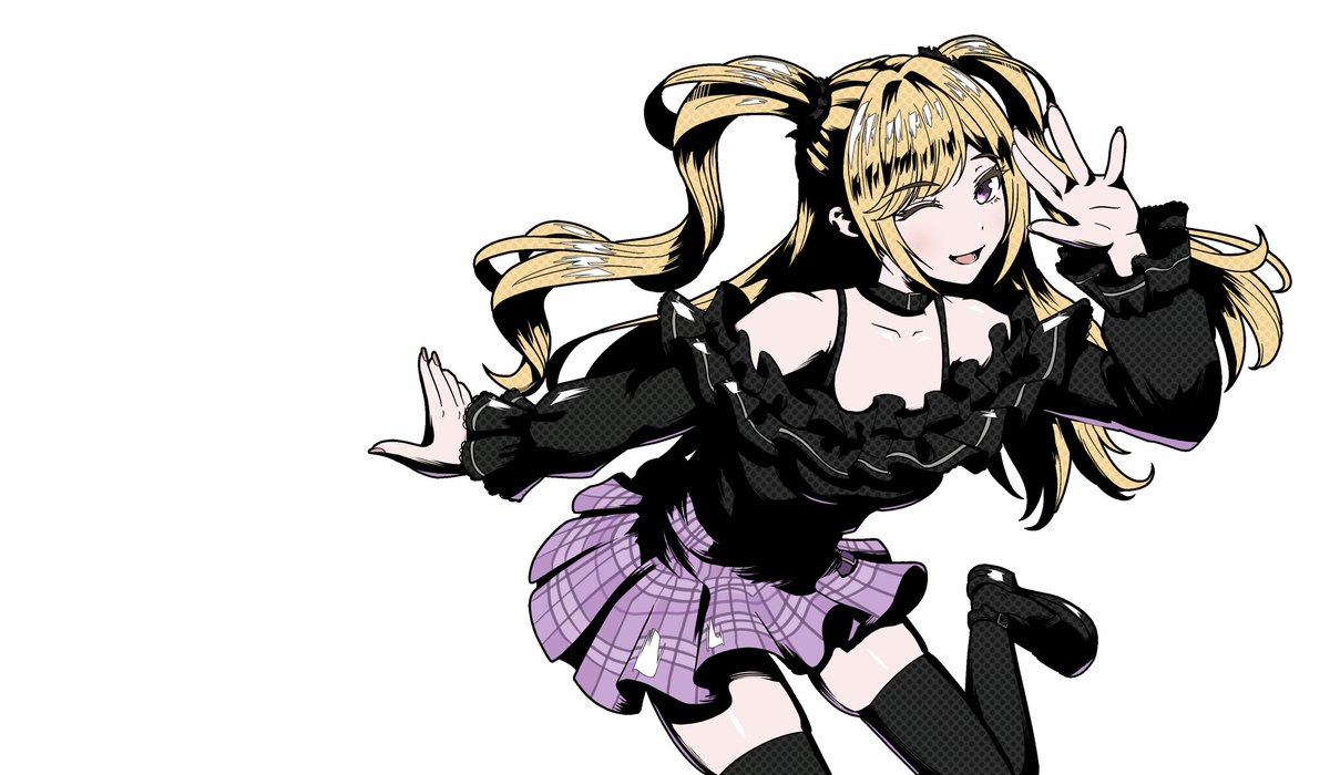 ラフ、線画、シャドウ、仕上げはこんな感じ