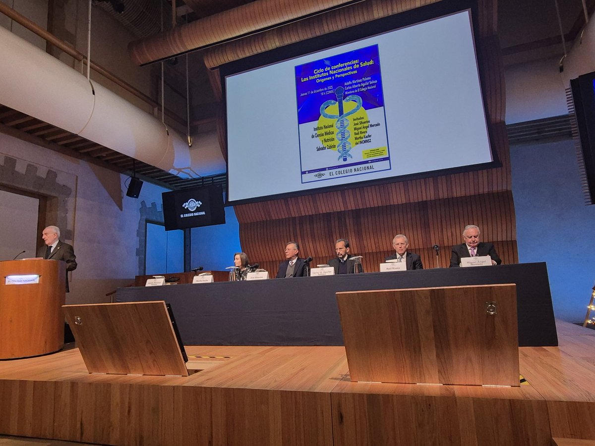 Sigue la transmisión en vivo de <a href="/ColegioNal_mx/">El Colegio Nacional</a> con la participación del Dr. Adolfo Martínez Palomo, Dr. Carlos Aguilar <a href="/caguilarsalinas/">CarlosAguilarSalinas</a>, Dr. Sifuentes Osornio <a href="/DrJoseSifuentes/">Dr. José Sifuentes Osornio</a>, Dra. Martha Kauffer H <a href="/mkauferh/">Martha Kaufer Horwitz</a>, Dr. Miguel Ángel Mercado y Dr. Raúl Rivera.