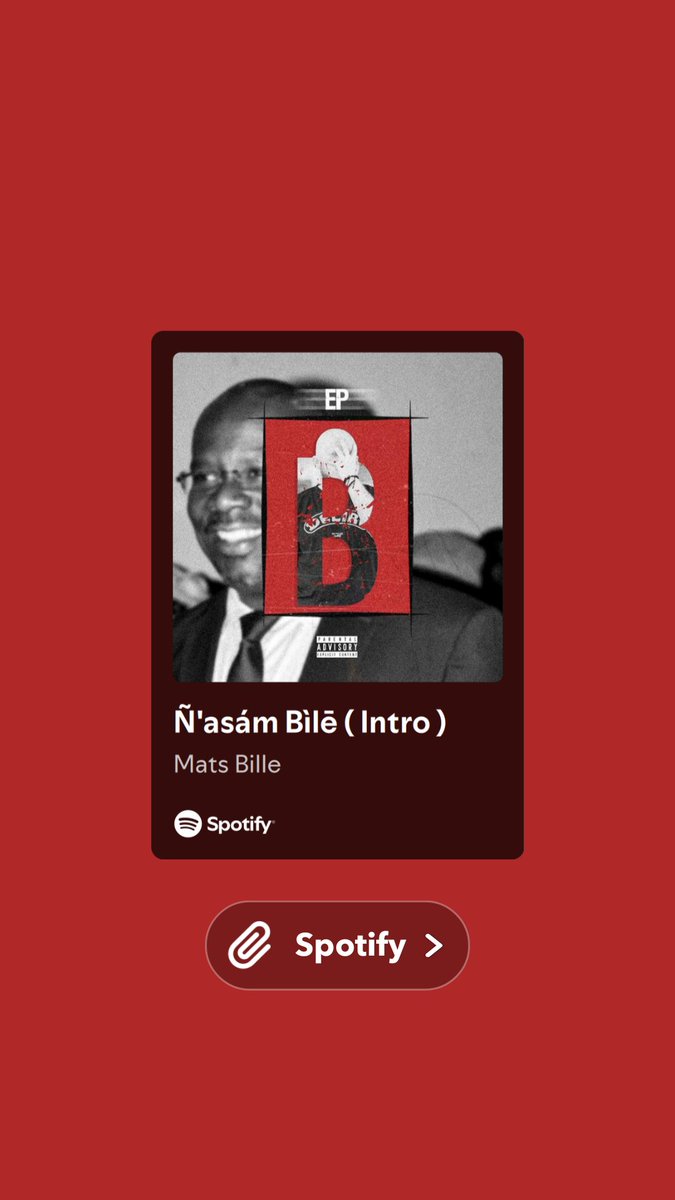 L_Kmer237's tweet image. 🤯🇨🇲 Pourquoi est-ce que je découvre cet artiste seulement maintenant 🥵

Je viens d'écouter toutes ses chansons comme une blague. Il est trop fort 🙌🏾💥

Il s'appelle Mats Bille.
Pardon allez écouter et venez temoigner.  
#cameroun #RapMusic #mboko