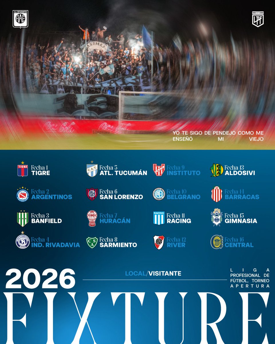 EstudiantesRio4's tweet photo. FECHAS CONFIRMADAS ⚔️

Estudiantes debutará en la liga profesional de AFA contra Tigre de visitante, y luego en la segunda fecha jugará de local versus Argentinos Juniors.

#VamosCeleste 🩵 #CiudadDePrimera 🦁 https://t.co/xUM8vKXXN5