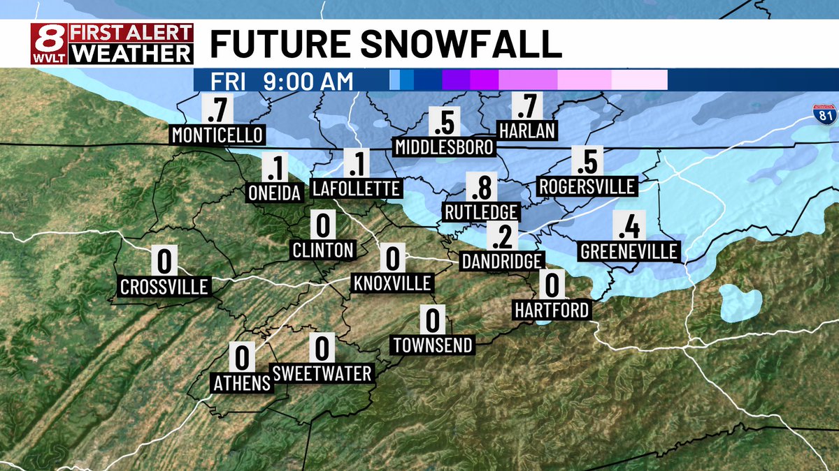 A batch of flurries, light snow and wintry mix is slowly pushing through east TN and southeast KY this evening. It will only last 3-5 hours in most spots, but it may put down a dusting to an inch overnight in parts of Hancock to Scott and Fentress into southeast KY. <a href="/WVLTWeather/">WVLT Weather</a>
