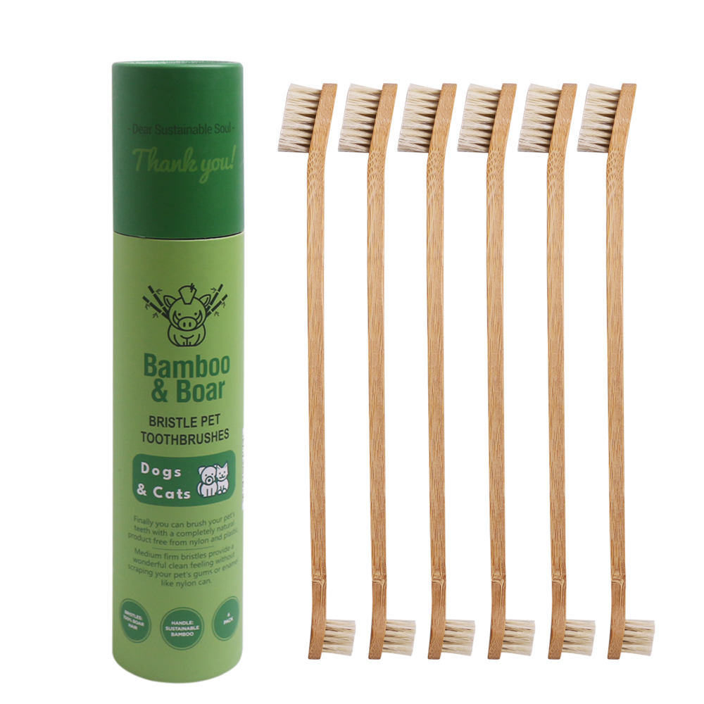 amzn.to/3YkqXC6 Review: I will never use toothbrushes from anywhere else--the product is great quality and customer service is better than anywhere ever.  ... really awesome to know that there aren't any microplastics. 10/10 #plasticfreepets