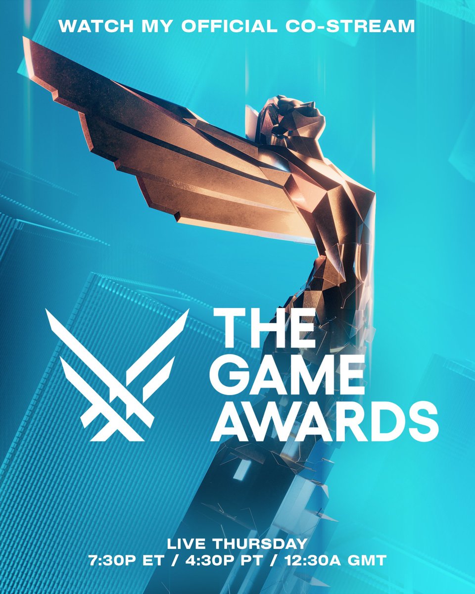 Lets watch #TheGameAwards together #McBons! I'm an official co-streamer!

Twitch.tv/jonmcbon