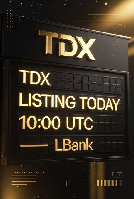 Silvina Escudero - 💥 TDX goes live on LBank today at 10:00 UTC! A digital asset engineered for institutional grade trade finance, a sector exceeding $10T every year. 🌍🏛️ With on chain voting (1 TDX = 1 Vote), TDX powers an advanced Global Digital Financial Technology ecosystem. 💠 A project https://t.co/8X8XGnbEWF